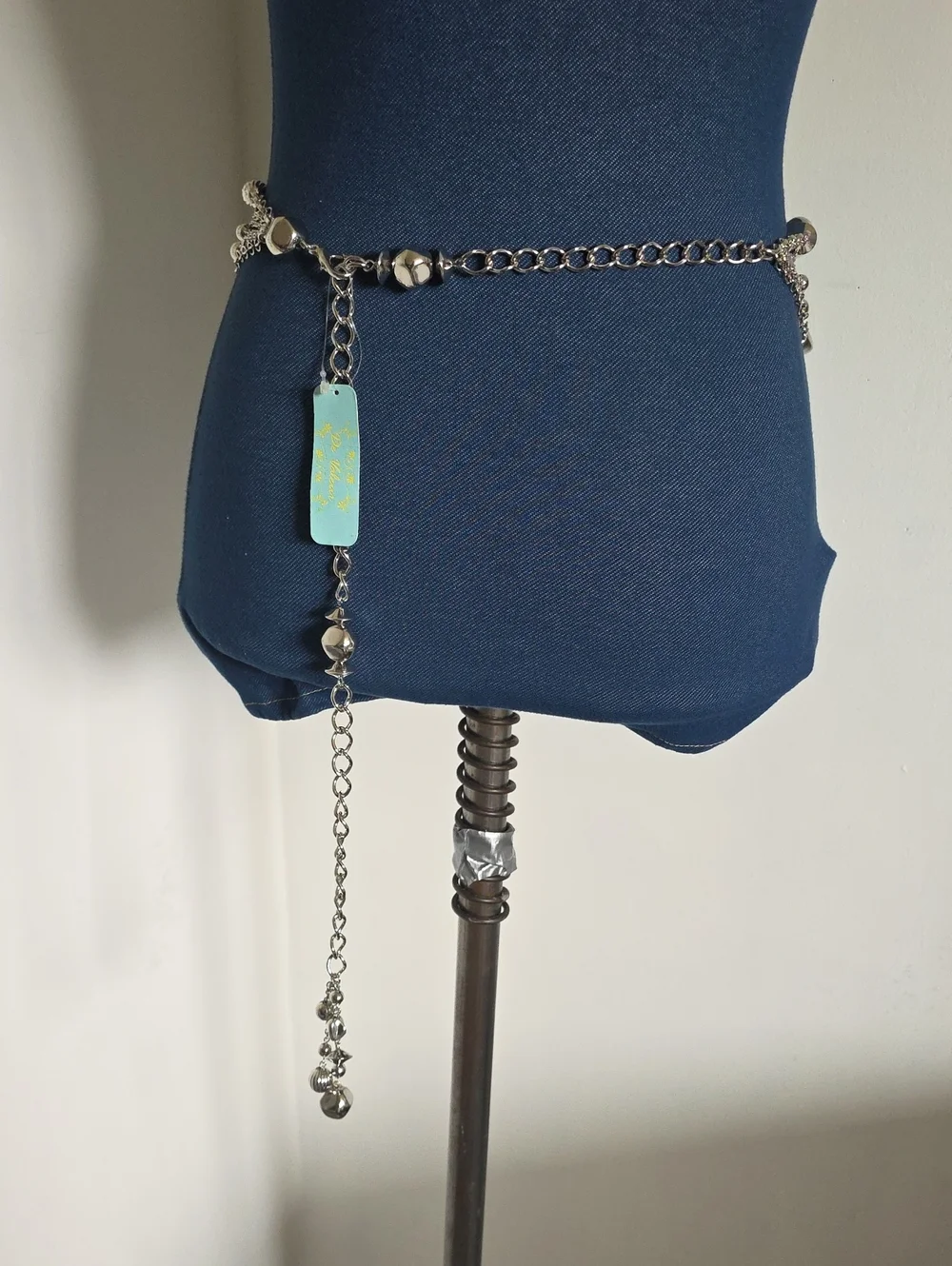 Statement Silver Multi Strand Chain Belt